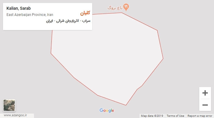 شهر کلیان بر روی نقشه