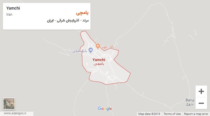 شهر یامچی بر روی نقشه