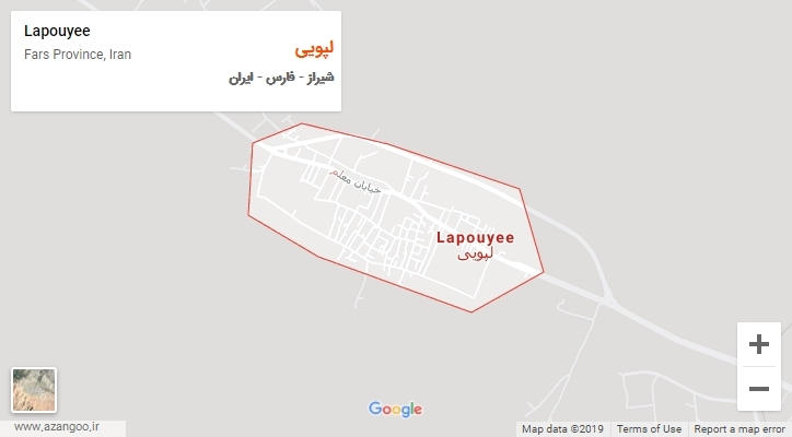 شهر لپویی بر روی نقشه