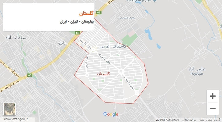 شهر گلستان بر روی نقشه