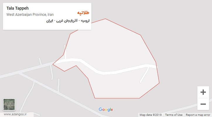 شهر طلاتپه بر روی نقشه
