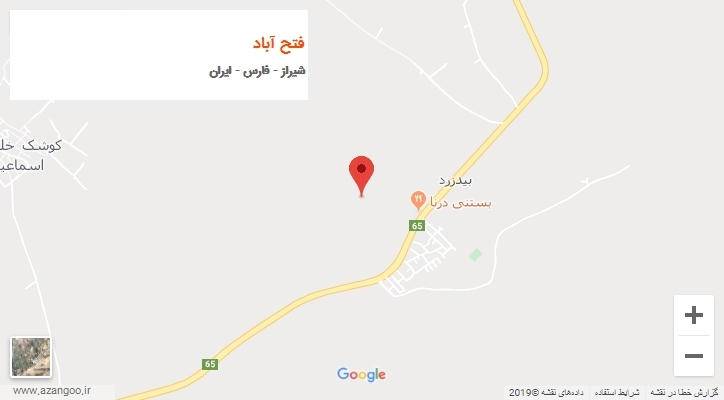 شهر فتح آباد بر روی نقشه