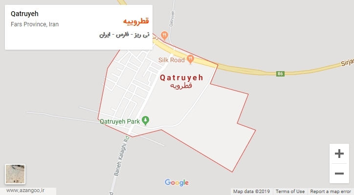 شهر قطروییه بر روی نقشه