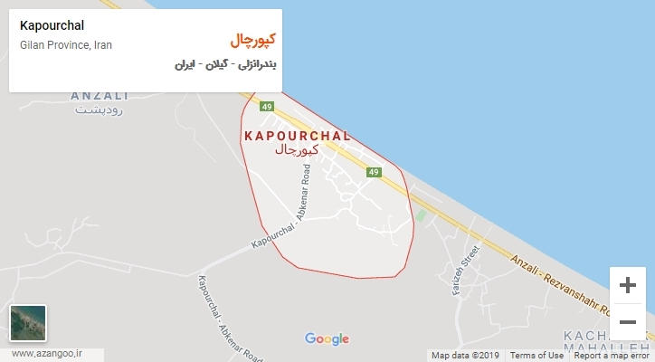 شهر کپورچال بر روی نقشه