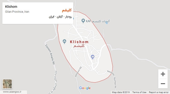 شهر کلیشم بر روی نقشه