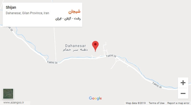 شهر شیجان بر روی نقشه