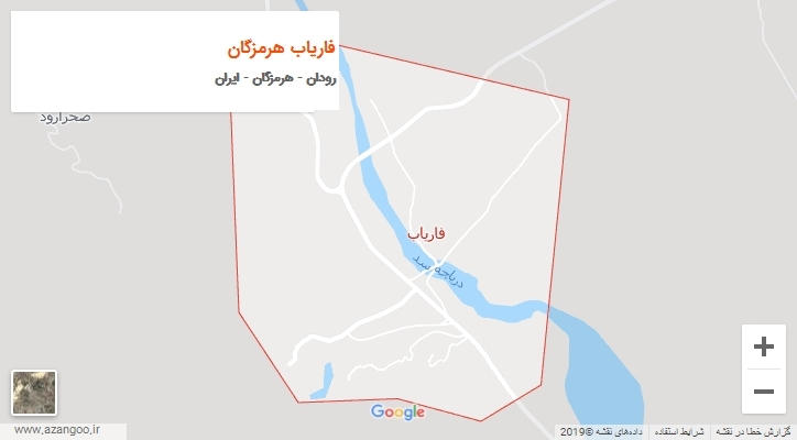 شهر فاریاب هرمزگان بر روی نقشه