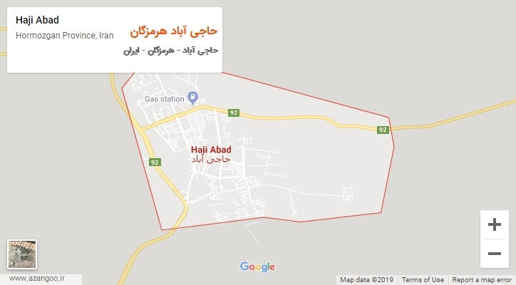شهر حاجی آباد هرمزگان بر روی نقشه