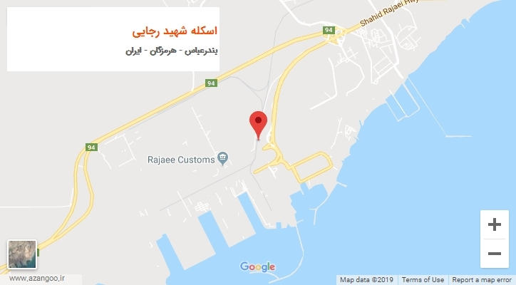 شهر اسکله شهید رجایی بر روی نقشه