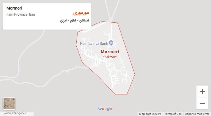 شهر مورموری بر روی نقشه