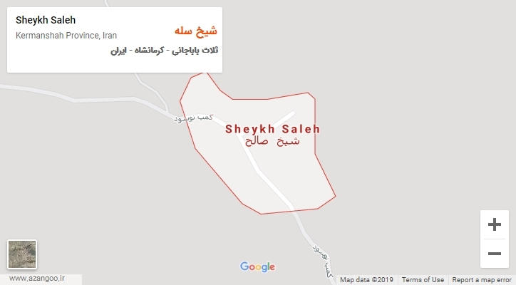 شهر شیخ سله بر روی نقشه