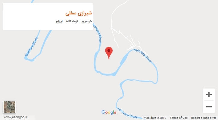 شهر شیرازی سفلی بر روی نقشه