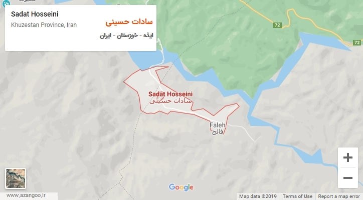 شهر سادات حسینی بر روی نقشه