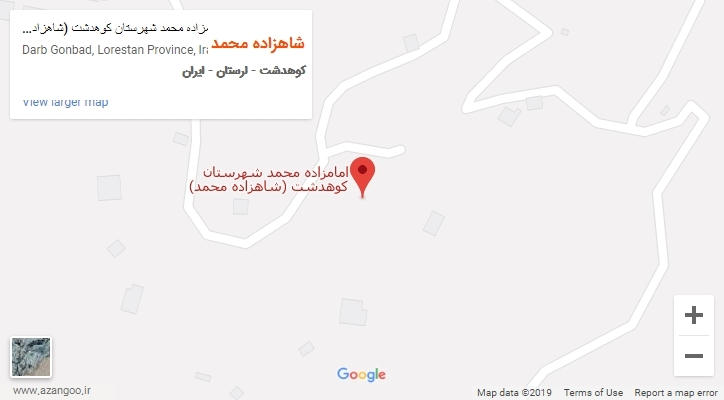 شهر شاهزاده محمد بر روی نقشه