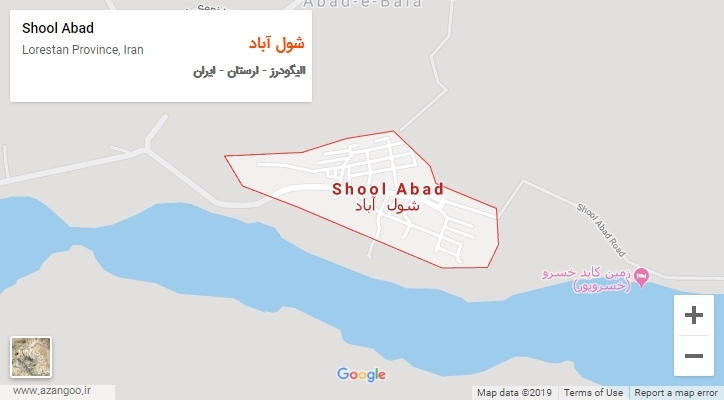 شهر شول آباد بر روی نقشه