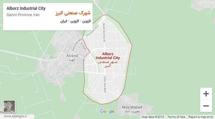 شهر شهرک صنعتی البرز بر روی نقشه