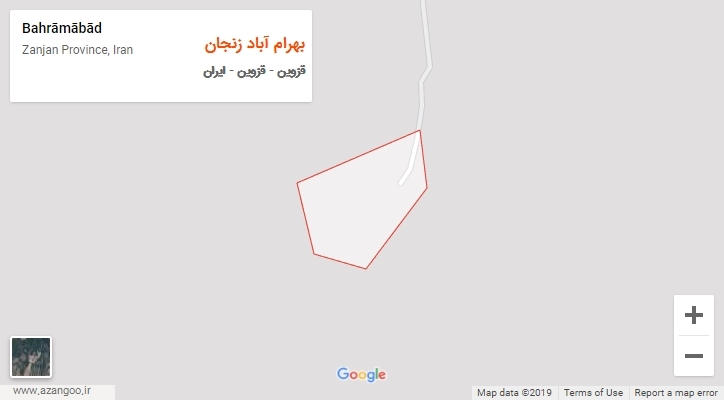 شهر بهرام آباد زنجان بر روی نقشه