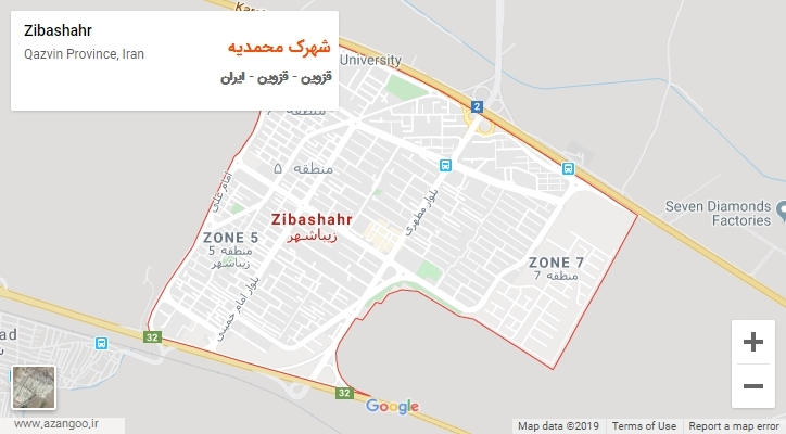 شهر شهرک محمدیه بر روی نقشه