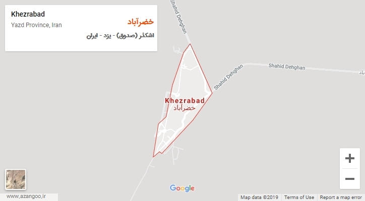 شهر خضرآباد بر روی نقشه
