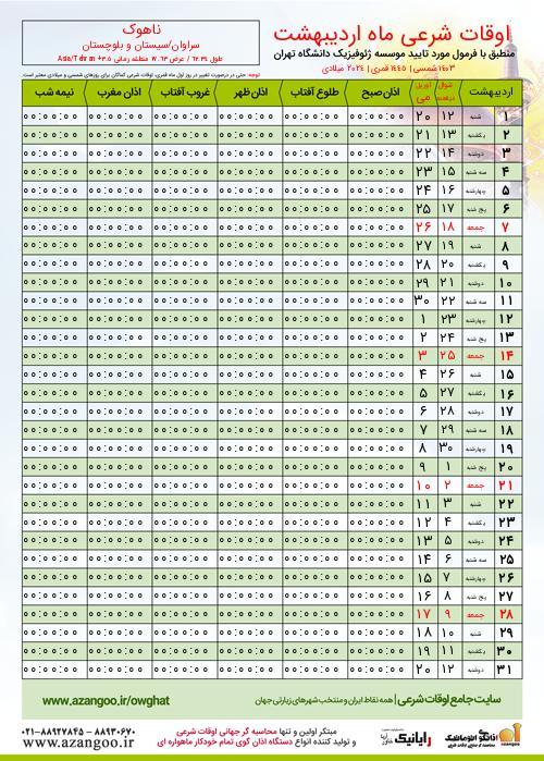پیش نمایش فایل تصویری اوقات شرعی